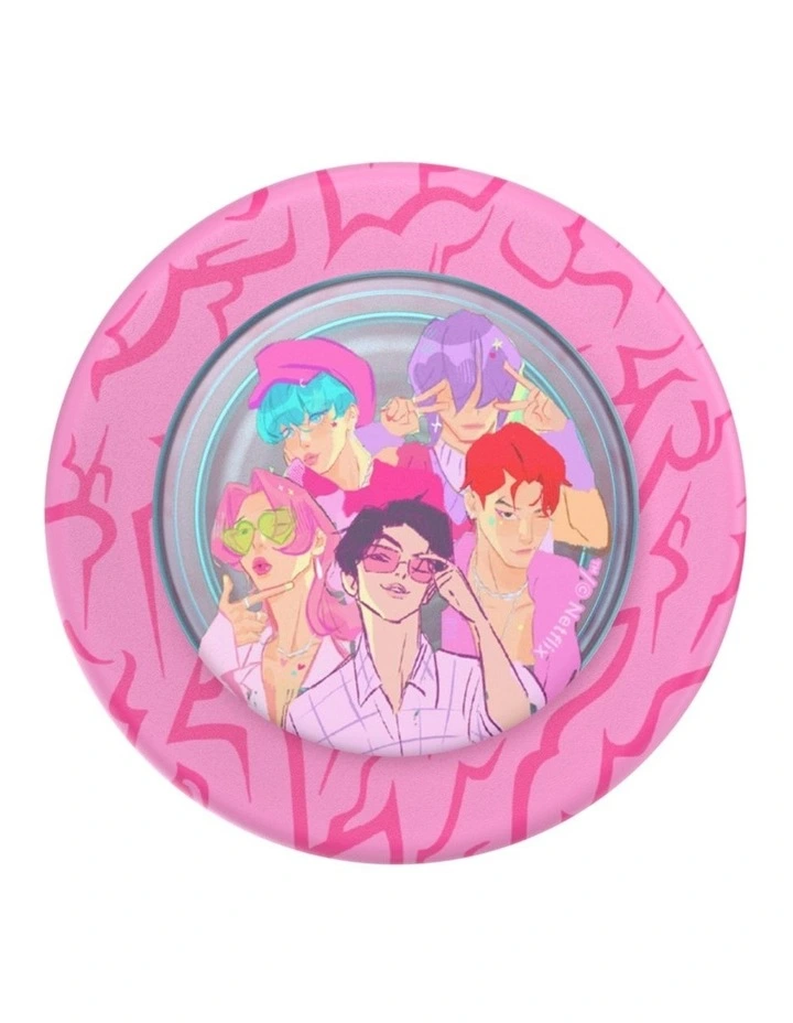 KPop Demon Hunters x PopSockets MagSafe Phone Grip Magnetic Adapter (Swappable Top) - Saja Boys image 3