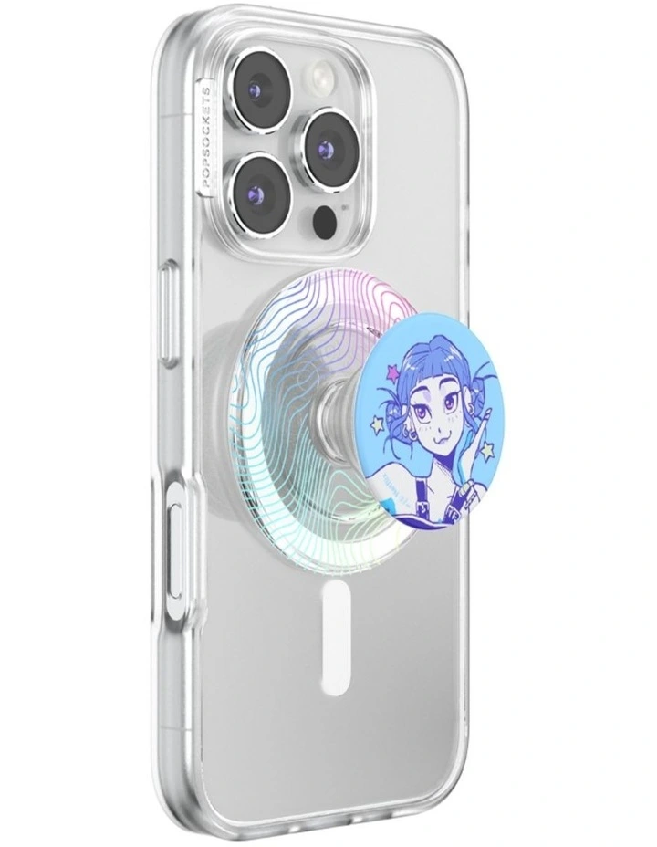 KPop Demon Hunters x PopSockets MagSafe Phone Grip   Magnetic Adapter (Swappable Top) - Huntrix Zoey image 1