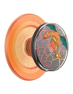 Pokemon x PopSockets MagSafe PopGrip   Magnetic Adapter(Swappable Top) - Spinner Charizard In Flight