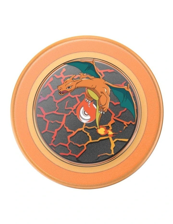 Pokemon x PopSockets MagSafe PopGrip Magnetic Adapter(Swappable Top) - Spinner Charizard In Flight image 4
