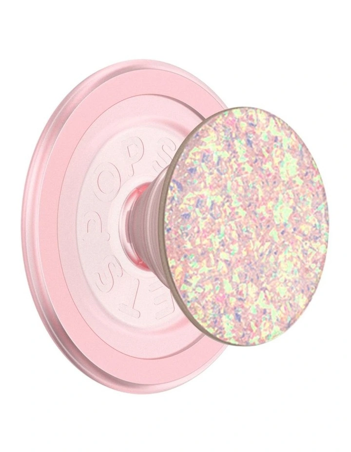 PopSockets PopGrip MagSafe Phone Grip Magnetic Adapter (Swappable Top) - Iridescent Confetti Rose image 1
