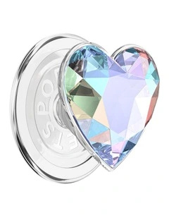 PopSockets MagSafe Phone Grip   Magnetic Adapter Ring (Swappable Top) - Iridescent Dichroic Heart