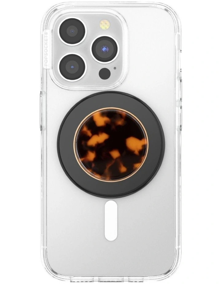 PopSockets PopGrip MagSafe Phone Grip Holder Magnetic Adapter Ring (Swappable Top) - Tortoise image 2