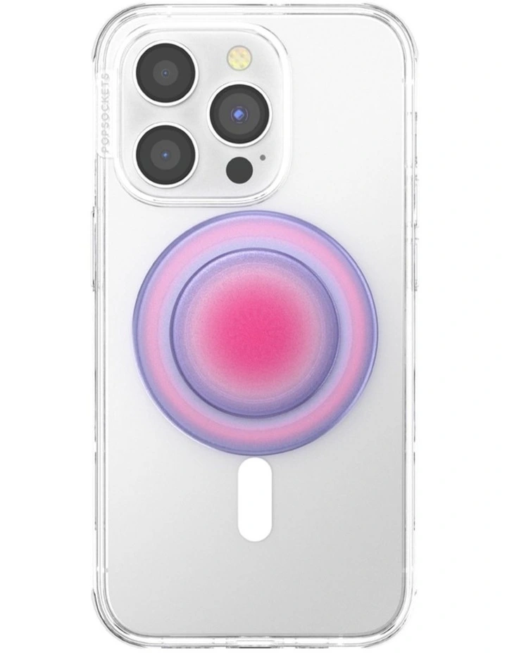 PopSockets PopGrip MagSafe Phone Grip Holder Magnetic Adapter Ring (Swappable Top) - Aura image 2