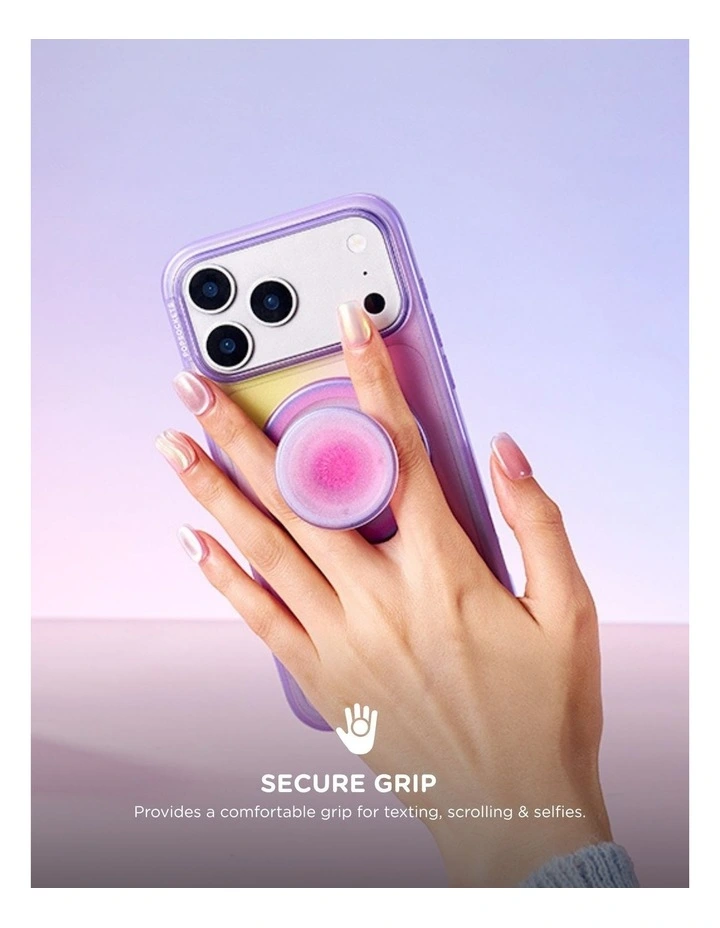 PopSockets PopGrip MagSafe Phone Grip Holder Magnetic Adapter Ring (Swappable Top) - Aura image 5