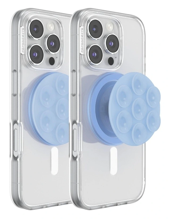 PopSockets PopGrip SuckUp Suction MagSafe 3in1 Mount Grip Stand (Swappable Top) - Frost image 3