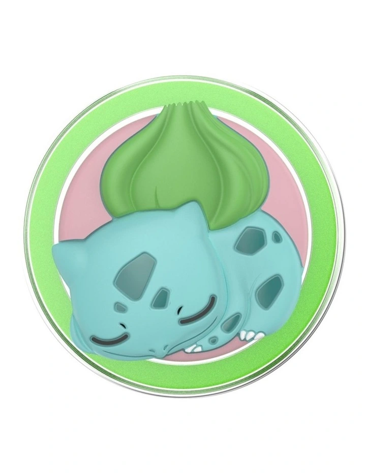 Pokemon x PopSockets MagSafe Phone Grip Magnetic Adapter (Swappable Top) - PopOut Sleepy Bulbasaur image 4