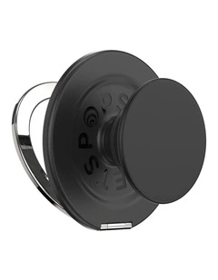 PopSockets PopGrip Kick-Out MagSafe Phone Grip & Stand (Swappable Top) - Black