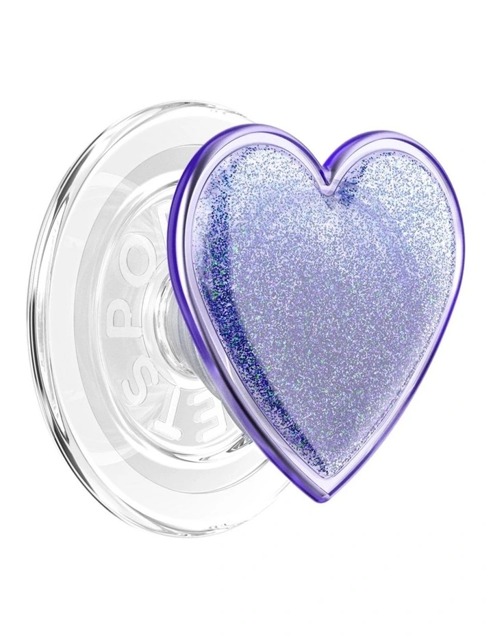 PopSockets MagSafe Phone Grip Magnetic Adapter (Swappable Top) - Squishy Tidepool Heart Lavender image 1