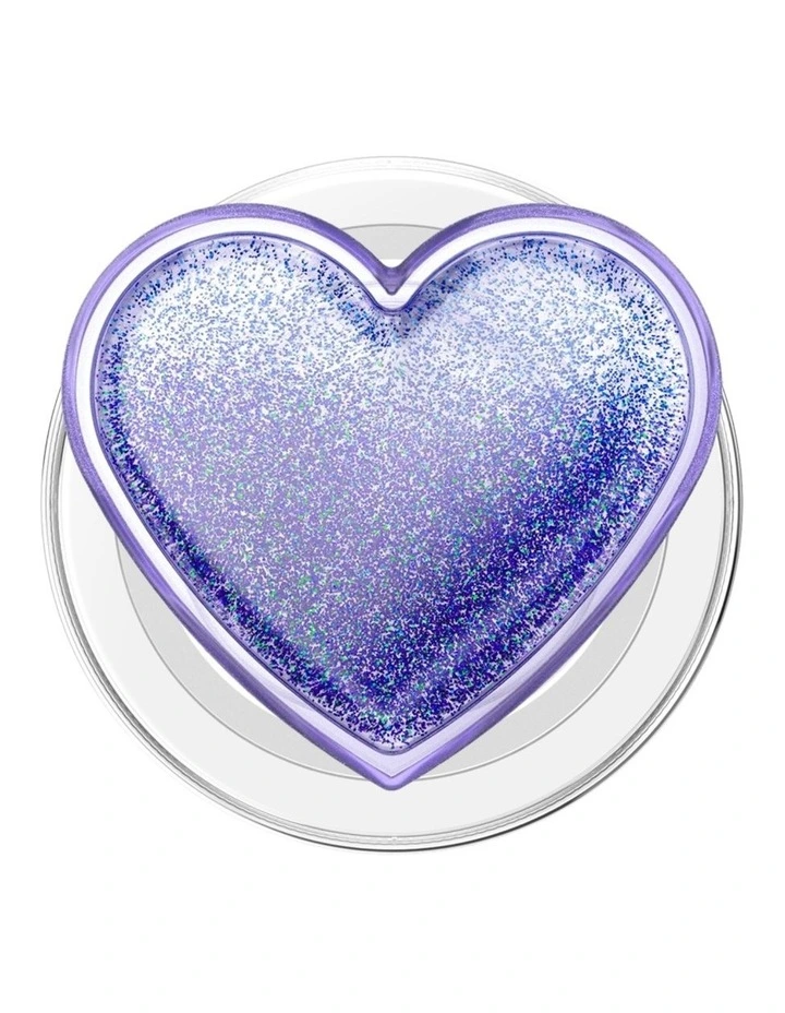 PopSockets MagSafe Phone Grip Magnetic Adapter (Swappable Top) - Squishy Tidepool Heart Lavender image 4