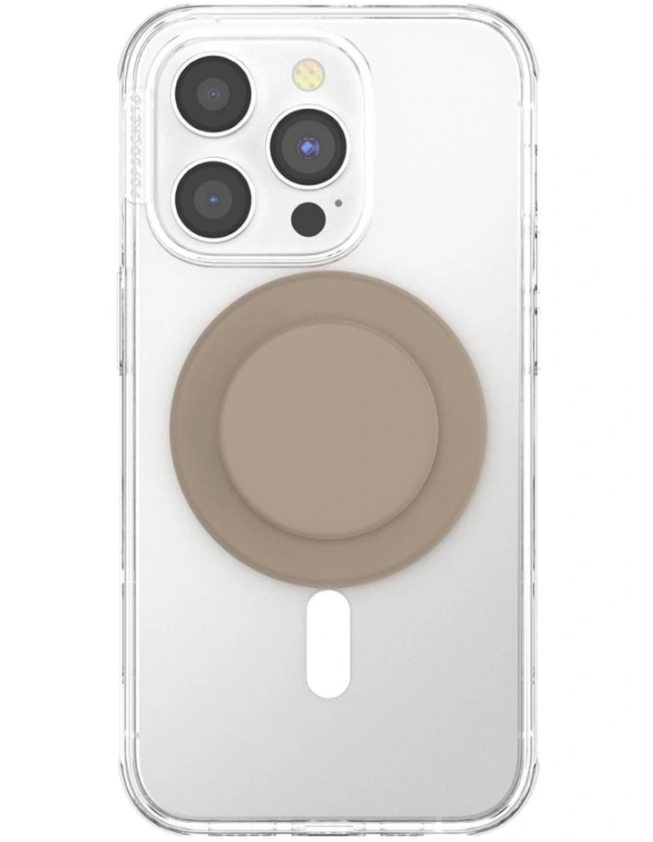PopSockets PopGrip MagSafe Phone Grip Holder Magnetic Adapter Ring (Swappable Top) - Latte image 2