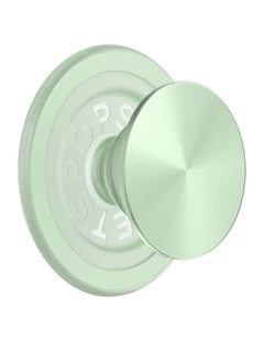 PopSockets MagSafe Phone Grip Holder   Magnetic Adapter Ring (Swappable Top) -  Aluminum Honeydew