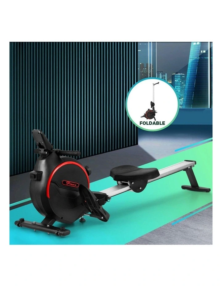 Finex Rowing Machine Rower Magnetic Resistance Fitness Home Gym Cardio 16-Level image 4