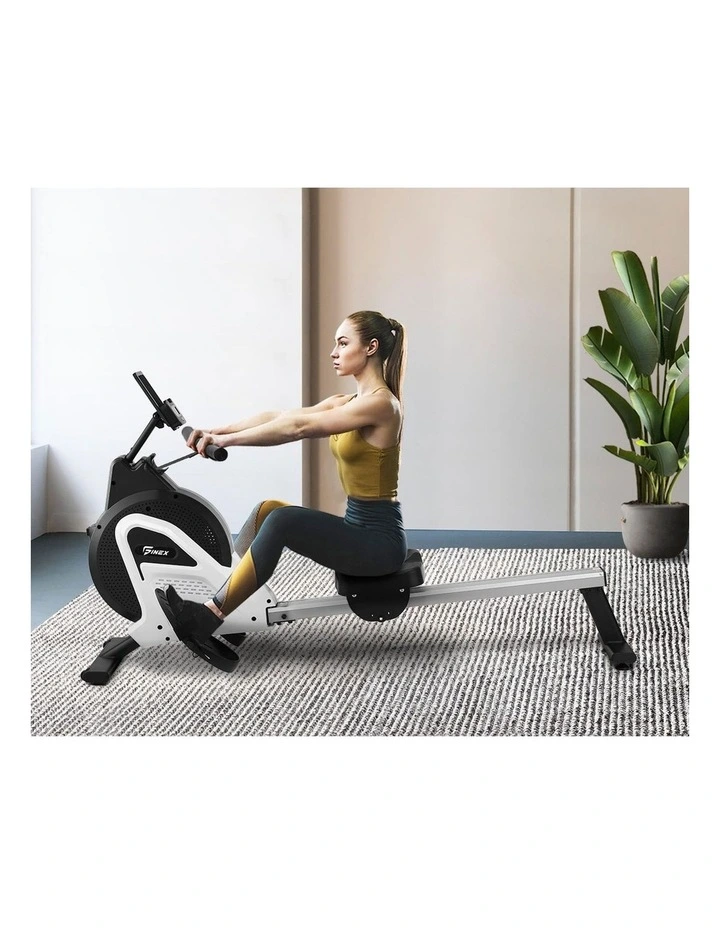 Finex Rowing Machine Rower Magnetic Resistance Fitness Workout Home Gym Cardio image 5