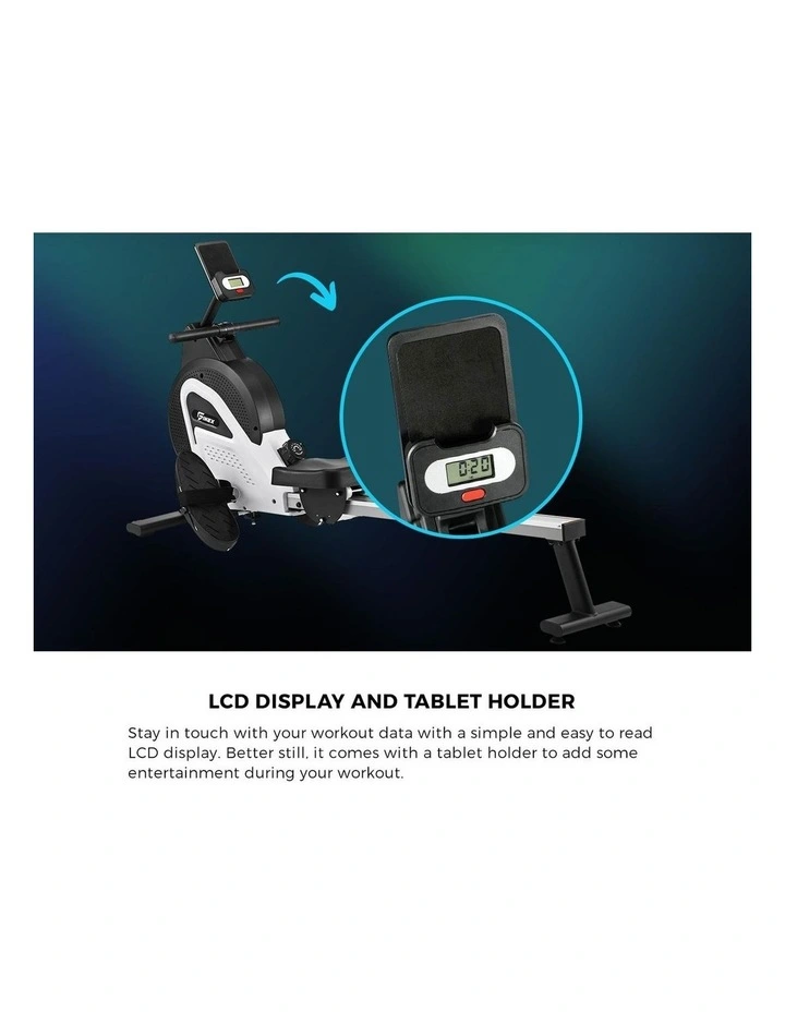 Finex Rowing Machine Rower Magnetic Resistance Fitness Workout Home Gym Cardio image 7