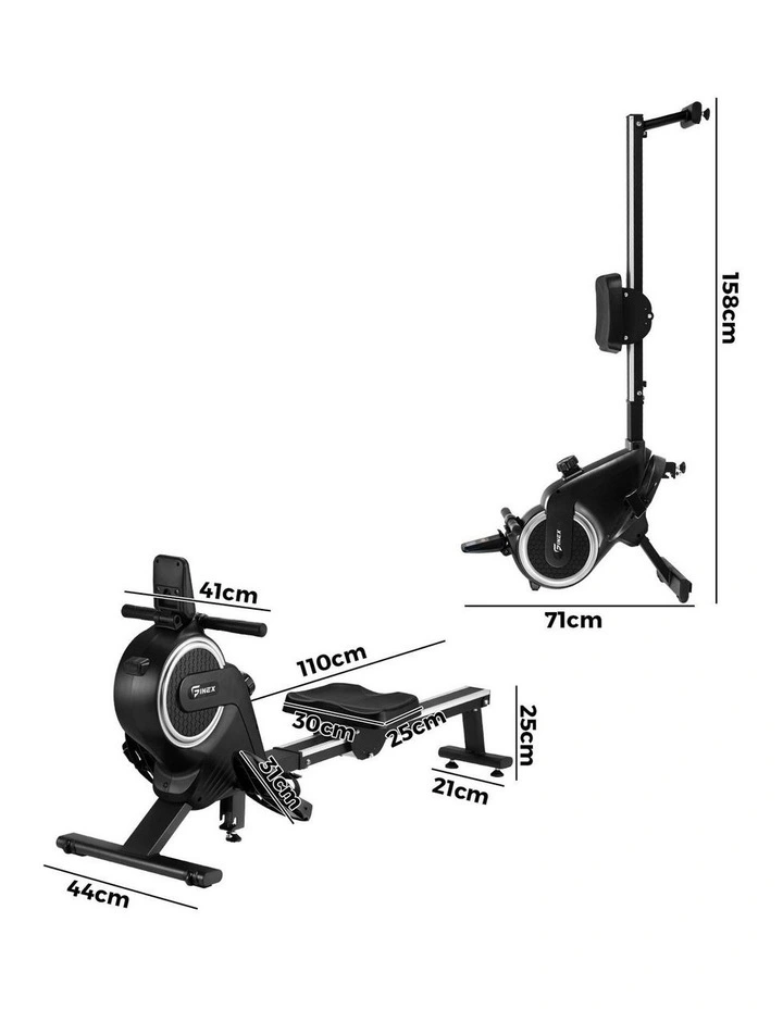 Finex Rowing Machine Rower Magnetic Resistance Exercise Fitness Cardio image 3