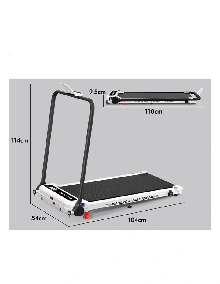 Treadmill 4-in-1 Walking Vibration Pad Incline Foldable Home Gym image 4