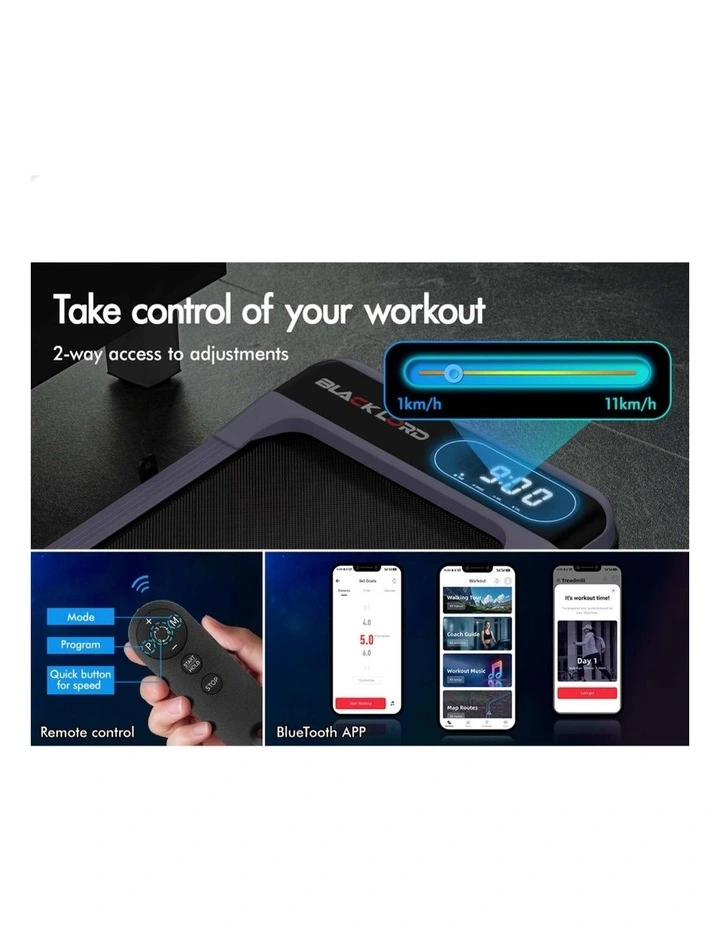 Treadmill Electric Walking Pad Folding Incline Magnetic Remote image 6