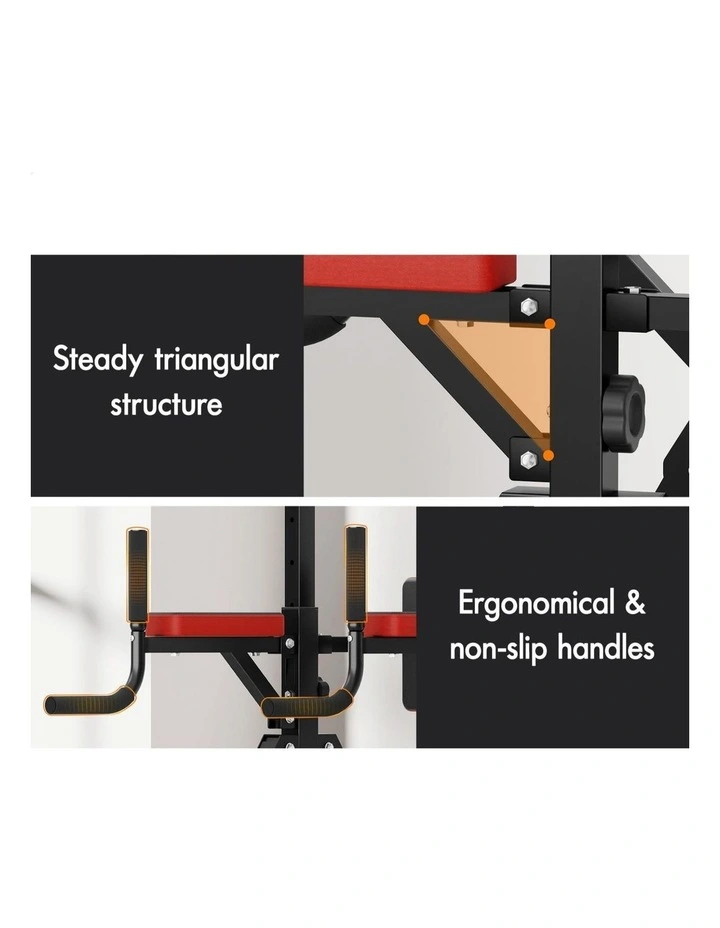 Power Tower Chin Up Bar Pull Up Weight Bench Home Gym Foldable image 5