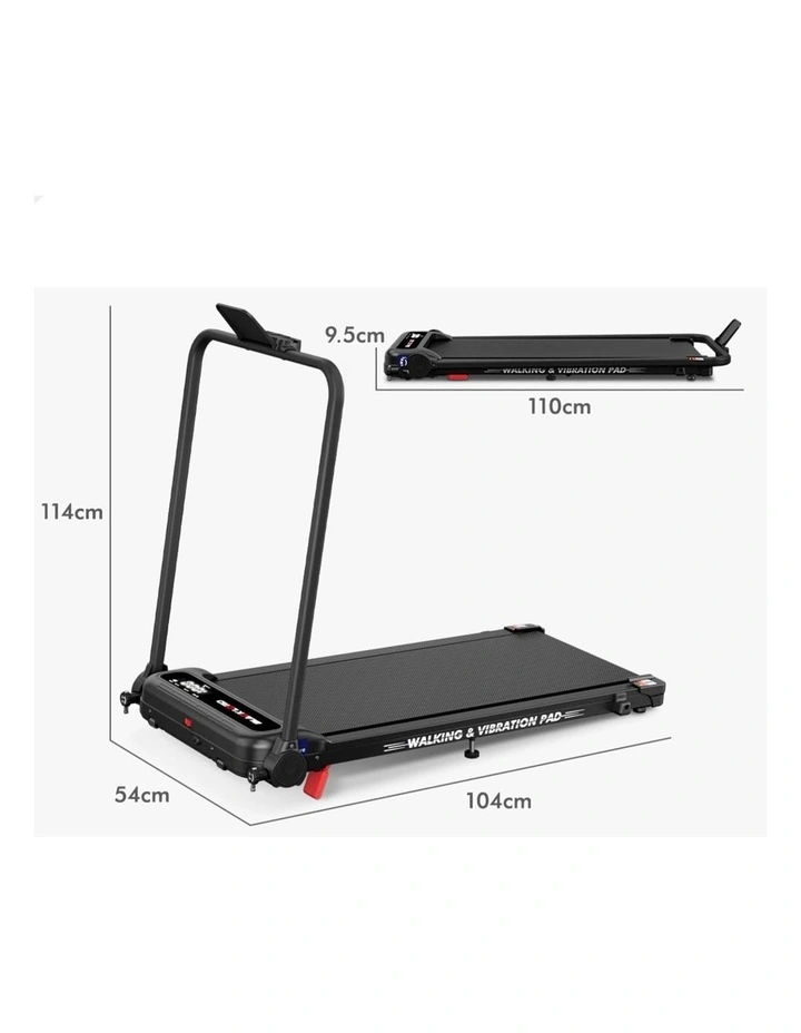 Treadmill 4-in-1 Walking Vibration Pad Incline Foldable Home Gym image 4
