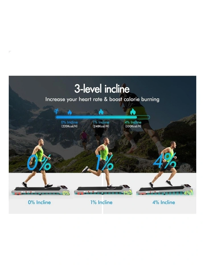 Treadmill Electric Walking Pad Incline Shock Absorbers Gym image 5