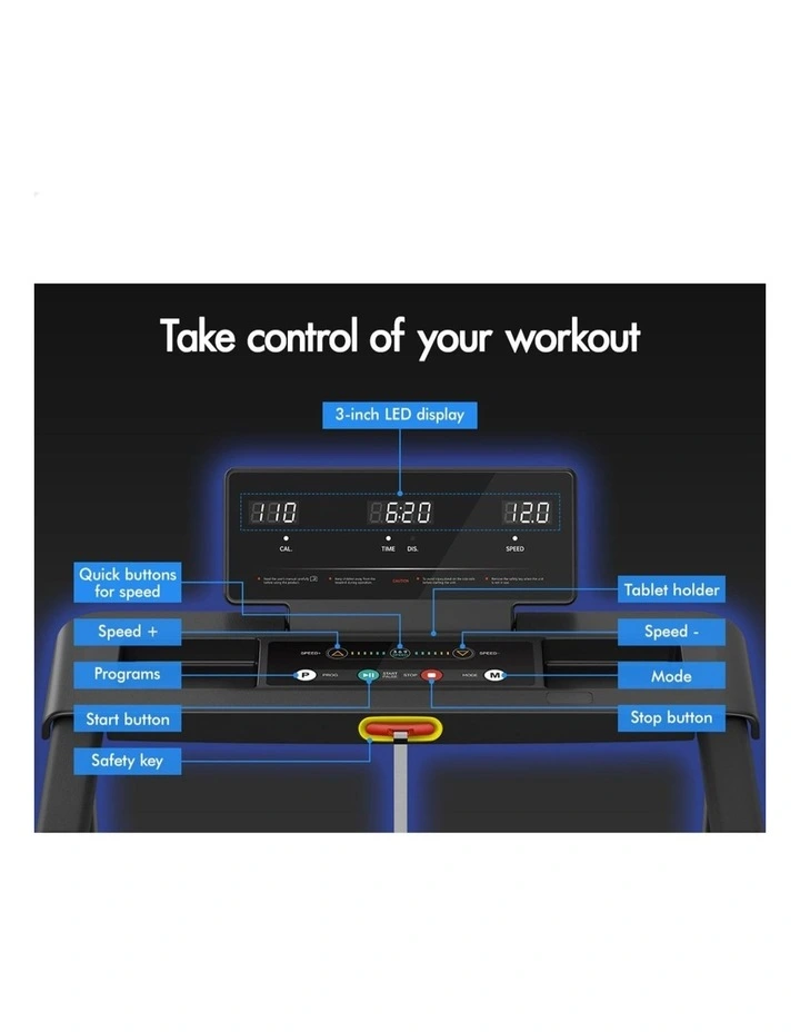 Treadmill Electric Incline Exercise Running Machine Foldable Home Gym image 5