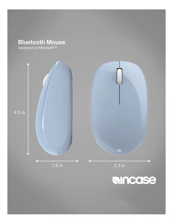 Incase Designed by Microsoft Bluetooth Wireless Mouse - Blue image 7
