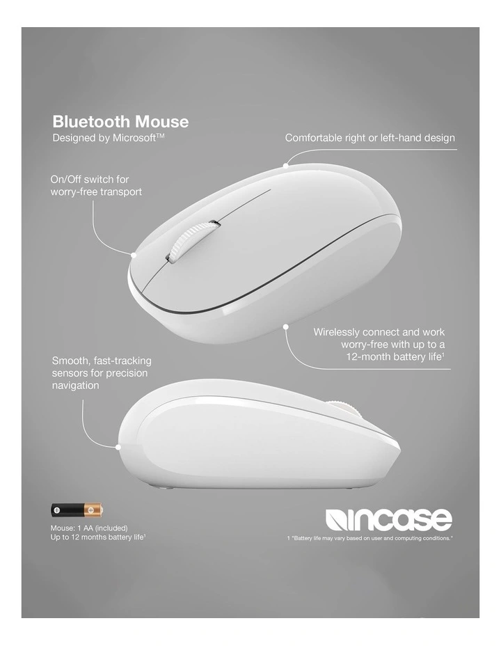 Incase Designed by Microsoft Bluetooth Wireless Mouse - Glacier image 6