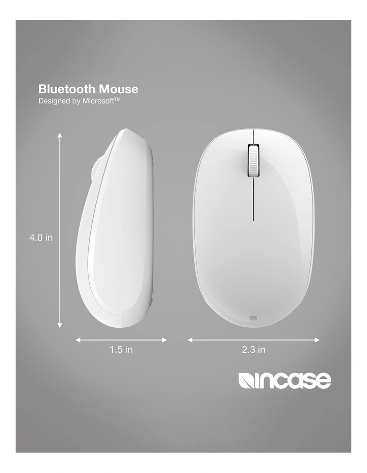Incase Designed by Microsoft Bluetooth Wireless Mouse - Glacier image 7