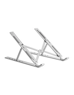 Brateck Portable 6 Level Adjustable Alum Laptop Riser 11-15 - Silver