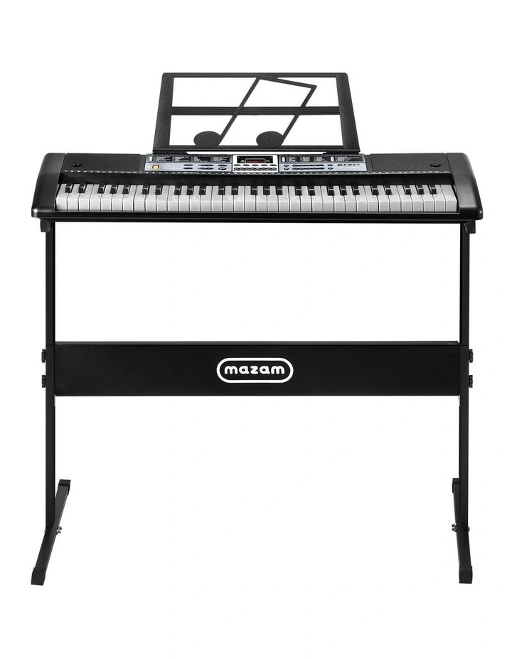 Mazam 61 Keys Electronic Piano Keyboard Lighted Electric Keyboards Holder Stand image 2