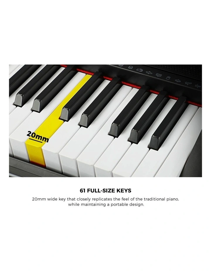 Mazam 61 Keys Electronic Piano Keyboard Electric Keyboards Beginner Kids Gift image 5