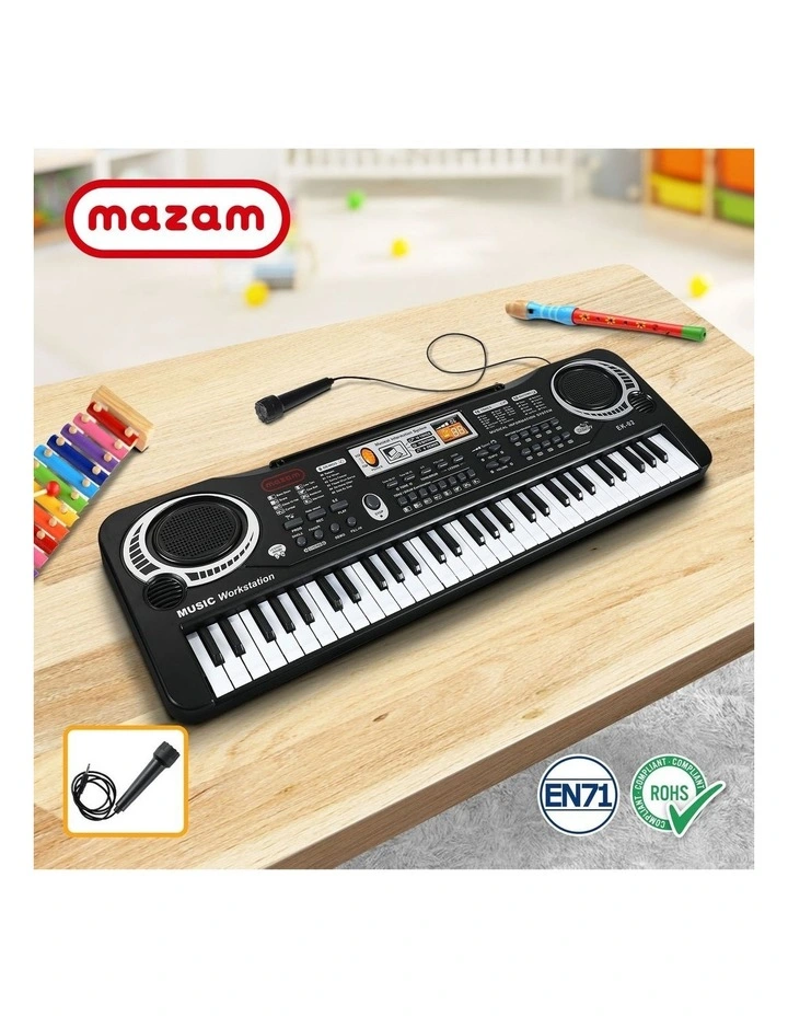 Mazam 61 Keys Piano Keyboard Electronic Electric Musical Toy Gift w/ Microphone image 4