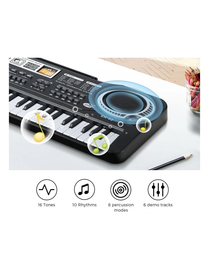Mazam 61 Keys Piano Keyboard Electronic Electric Musical Toy Gift w/ Microphone image 5
