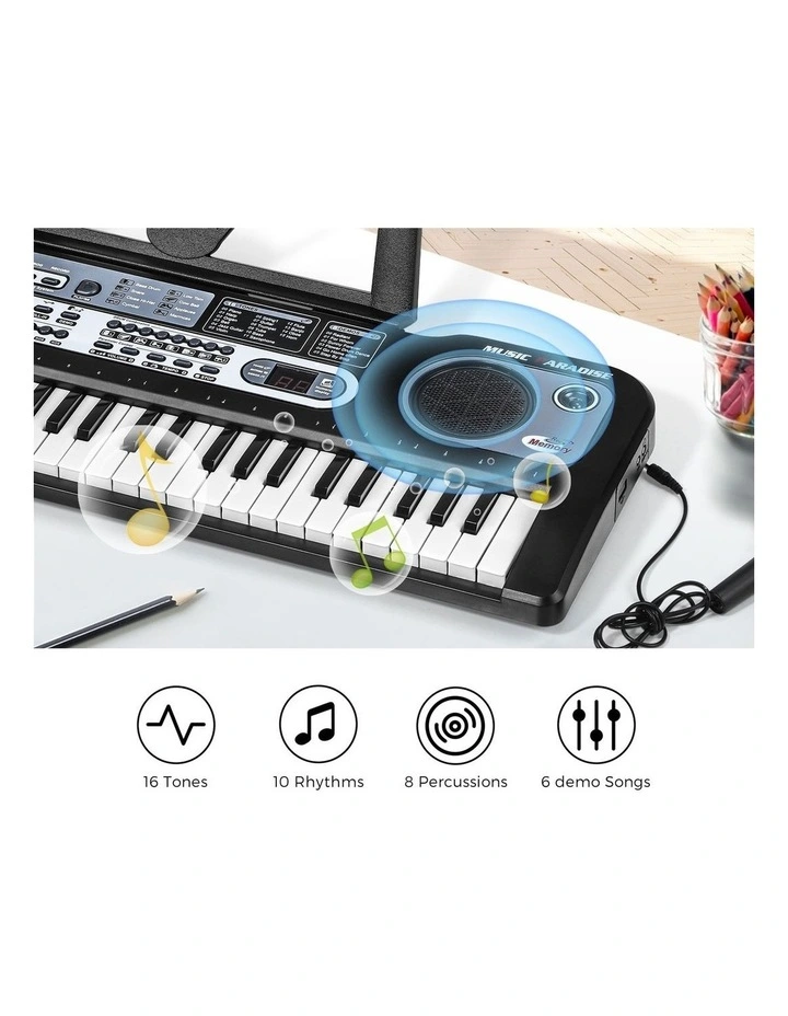 Mazam 61 Keys Piano Keyboard Electronic Musical Toy Gift w/ Microphone Holder image 5