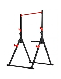 Centra Foldable Power Tower Pull Up Dip Station Adjustable Height Home Gym 220kg