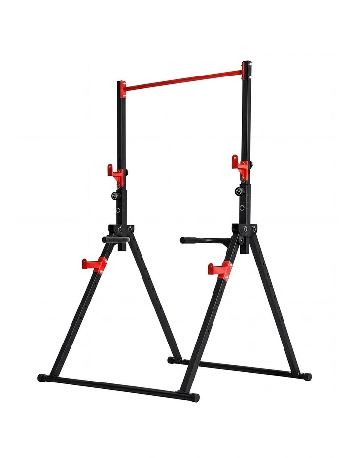 Centra Foldable Power Tower Pull Up Dip Station Adjustable Height Home Gym 220kg image 1