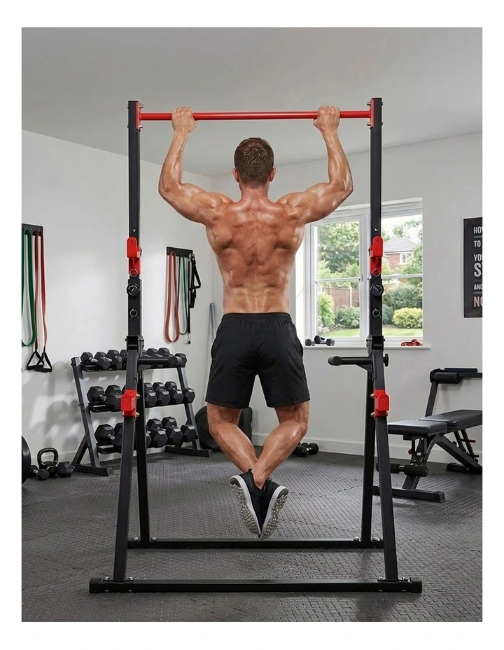 Centra Foldable Power Tower Pull Up Dip Station Adjustable Height Home Gym 220kg image 4