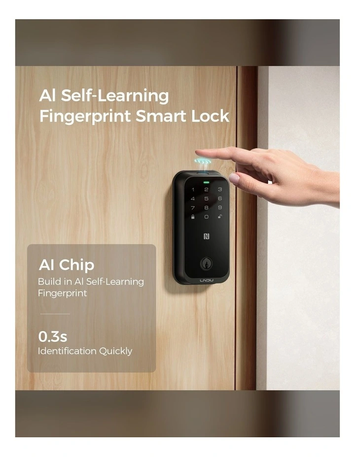 Laser Smart Deadbolt Lock with Apple Home Key LSH-HK01-196 image 4