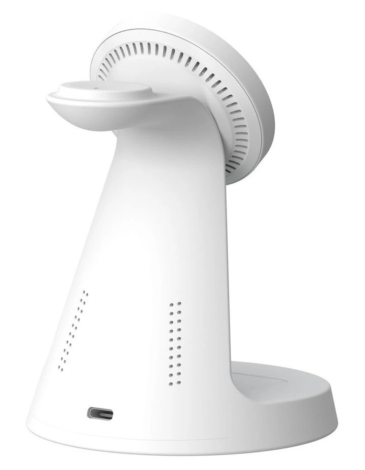 Laser 15W 3 In 1 Magnetic Wireless Charging Stand WC-CS25WH-215 image 7