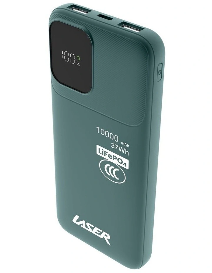 Laser 10000mAh 20W USB-C PD Power Bank PB-LP10GR-094 image 1