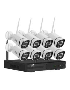 UL-tech Wireless CCTV Security System 8CH NVR 3MP 8 Square Cameras
