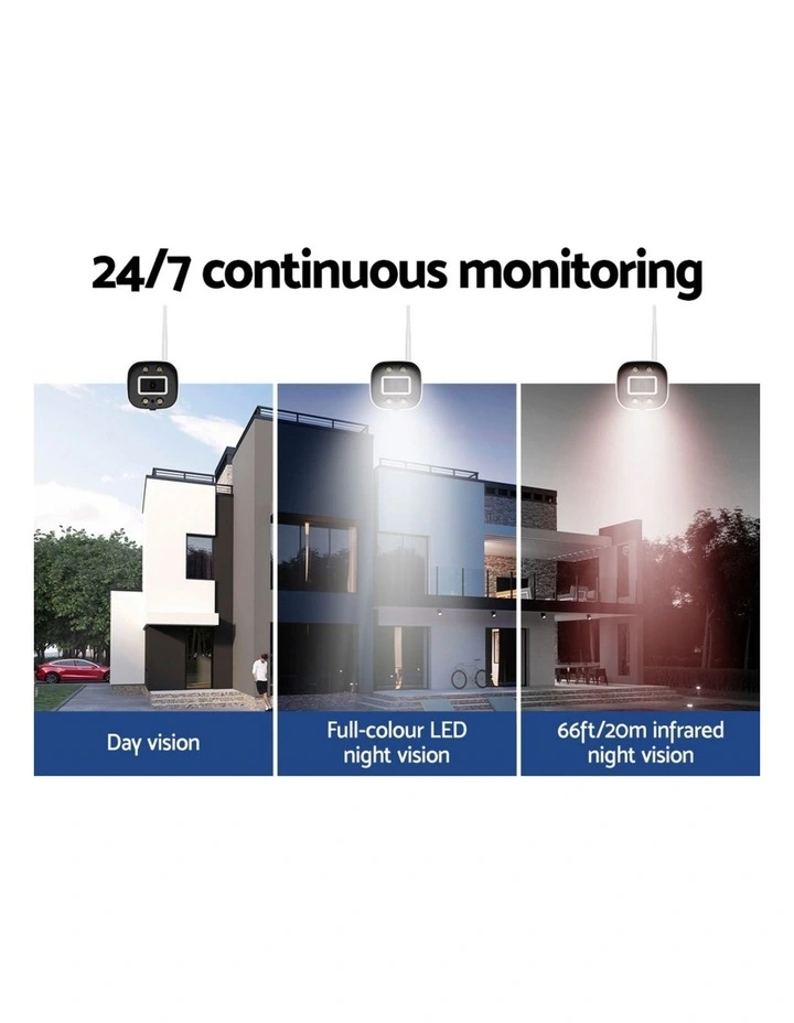UL-tech Wireless CCTV Security System 8CH NVR 3MP 8 Square Cameras image 5