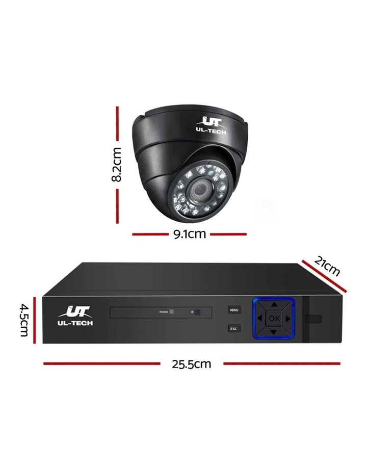 UL-TECH 1080P Security Camera System 8CH DVR with 8 CCTV Dome Cameras image 2