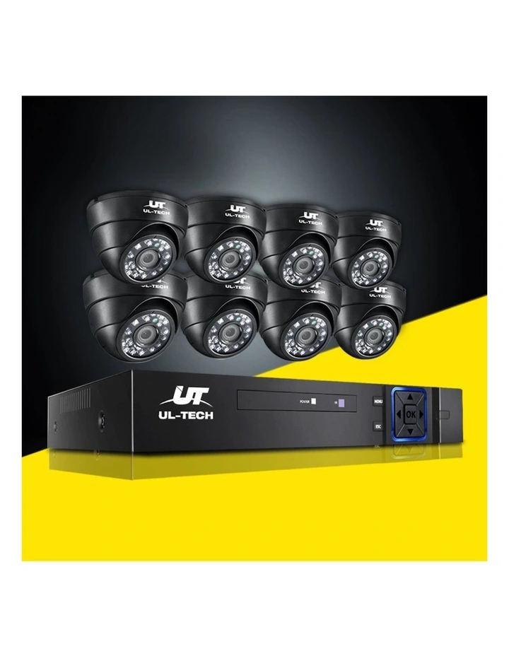 UL-TECH 1080P Security Camera System 8CH DVR with 8 CCTV Dome Cameras image 3