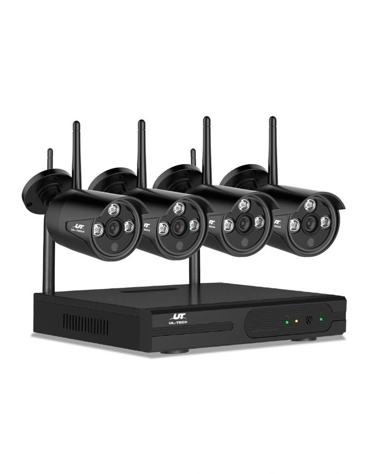 UL-tech Wireless CCTV Security System 8CH NVR 3MP 4 Bullet Cameras image 1
