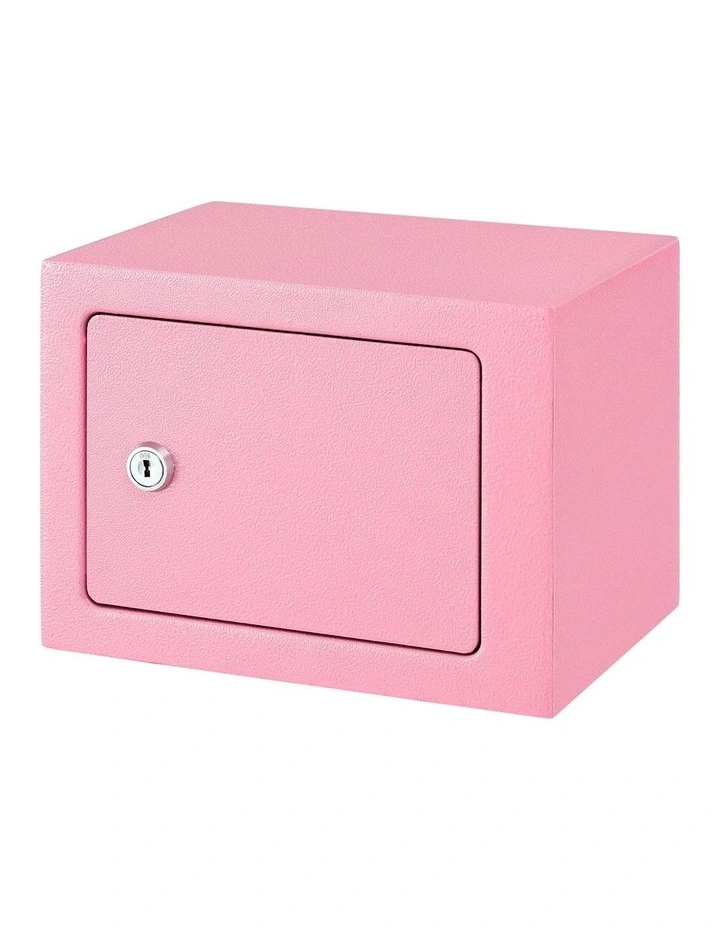 UL-Tech 6.5L Small Safe Box with Key Lock for Cash Mini Home Security Safe Pink image 2