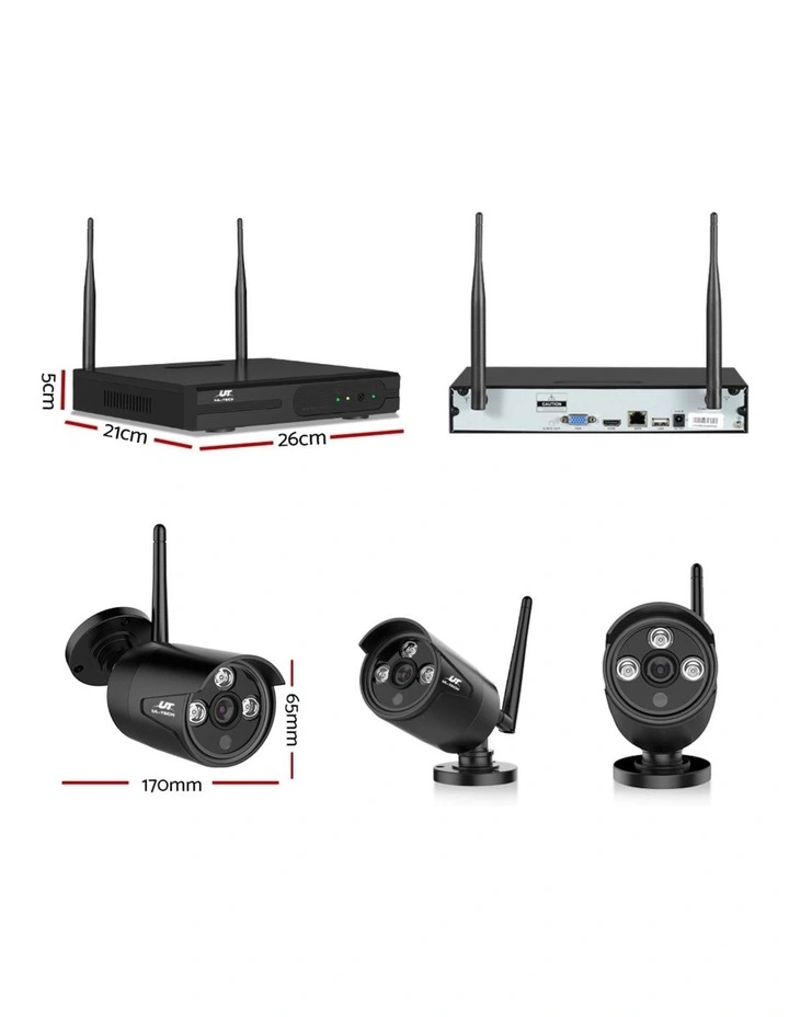 UL-tech Wireless CCTV Security System 8CH NVR 3MP 6 Bullet Cameras image 2