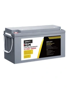 Giantz AGM Deep Cycle Battery 12V 200Ah Box Portable Solar Caravan Camping