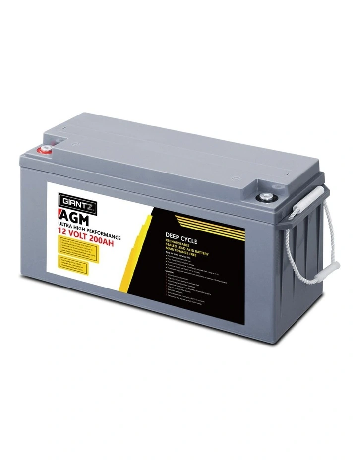 Giantz AGM Deep Cycle Battery 12V 200Ah Box Portable Solar Caravan Camping image 4